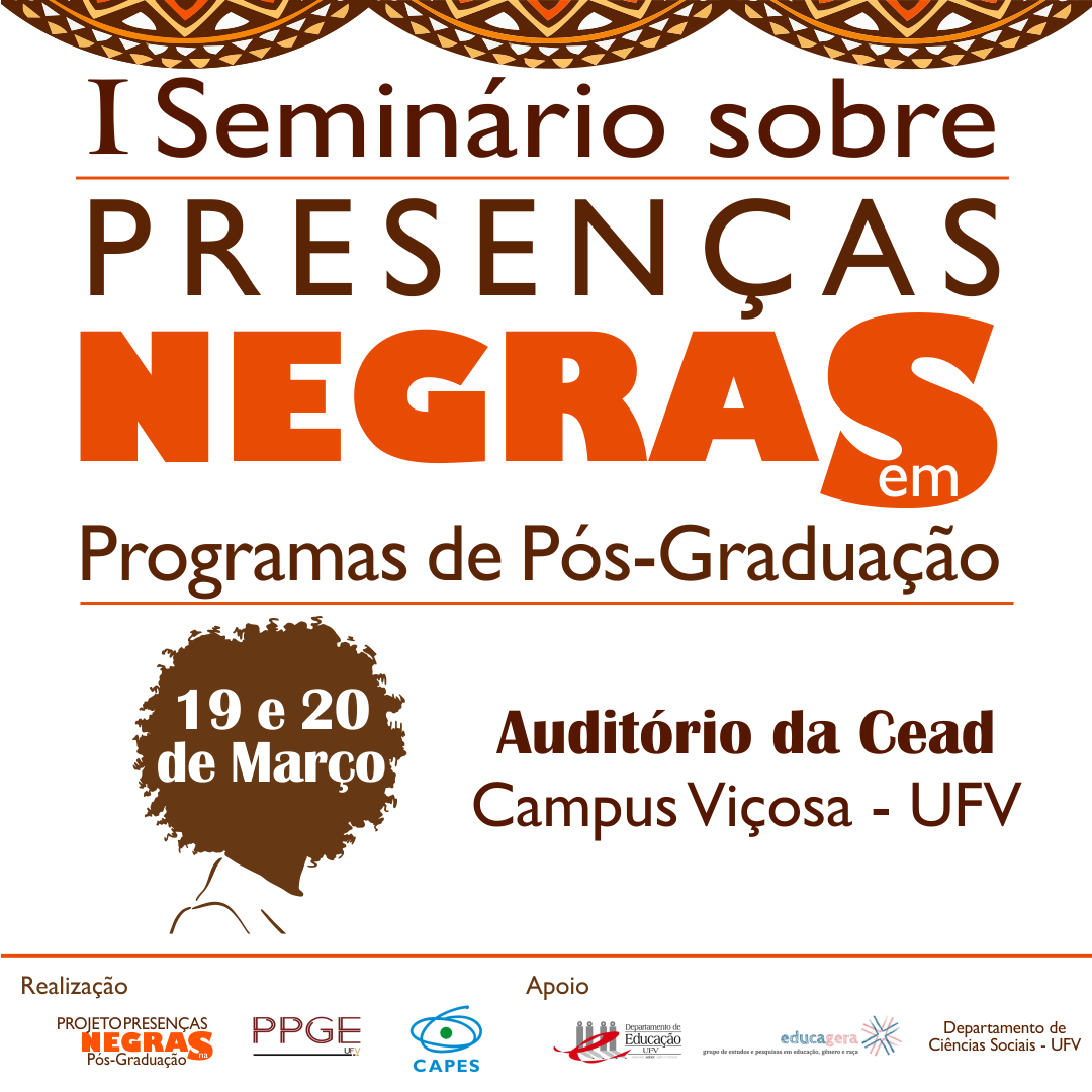 Seminário sobre presenças negras em programas de pós-graduação